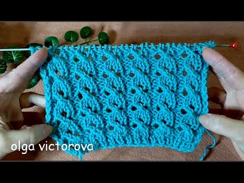 Видео: АЖУРНЫЕ ДОРОЖКИ СПИЦАМИ 983 Вязание  Узоры спицами