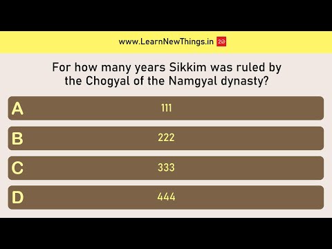 Видео: Викторина о Сиккиме | 50 вопросов | Викторина на общие знания о Сиккиме | Викторина по штатам Индии