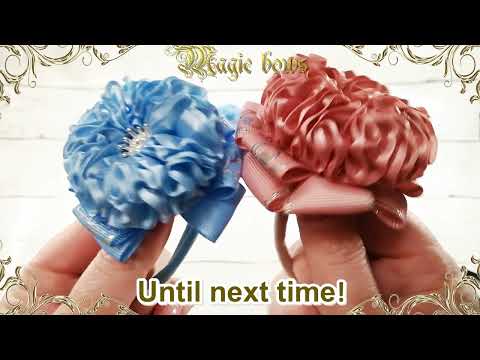 Видео: Lovely donuts made from ribbons/Милые пончики из лент.