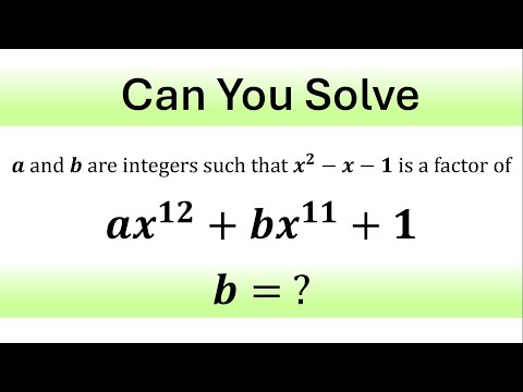 Видео: Выдающаяся алгебраическая задача | Сможете ли вы это решить?