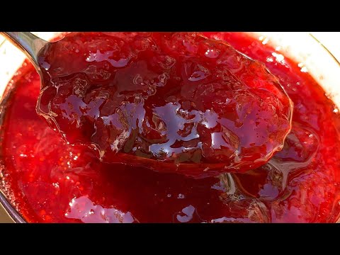 Видео: Клубничный джем или конфитюр без загустителей ,стойкий цвет| Strawberry Jam | Ելակի ջեմ