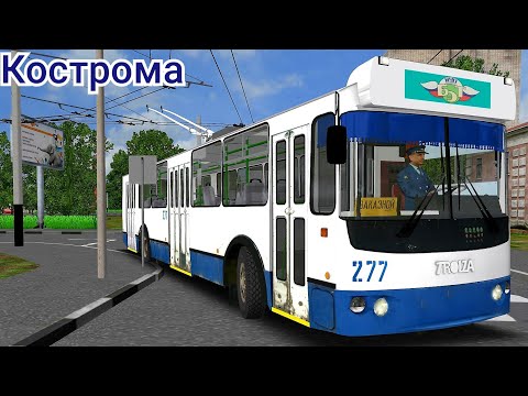 Видео: Omsi 2 (Trolza) Зиу 682Г-016, Запутанный маршрут на Карте Кострома