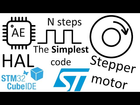 Видео: Шаговый двигатель. Простейшая программа. Stm32 CubeIDE.