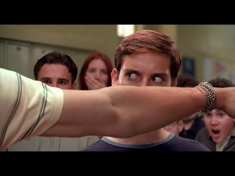 Видео: Человек-паук 2002 г. (В школьной столовой)