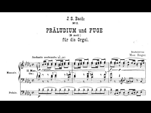 Видео: Регер-Бах - Прелюдия и фуга си-бемоль-минор для органа (BWV 867) - Лукас Бастиан