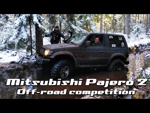Видео: Mitsubishi Pajero 2 Off-road competition in Latvija/ Покатушки по лесу на Джипах