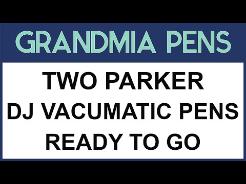 Видео: Две перьевые ручки Parker 51 Vacumatic Double Jewel