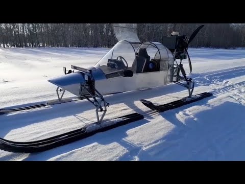 Видео: Двухместные! Аэросани с двс от ваз 2109.  под номером 7.