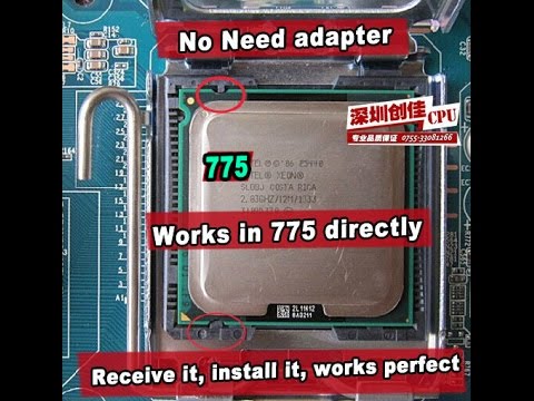 Видео: Установка Xeon в 775 сокет