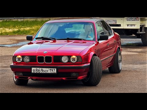 Видео: BMW e34 на спорт подвеске