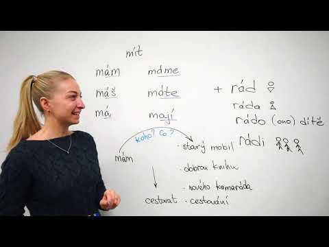 Видео: ЧЕШСКИЙ ЯЗЫК. Глагол mít. Выучите чешский язык быстро и эффективно в школе чешского языка Slang.