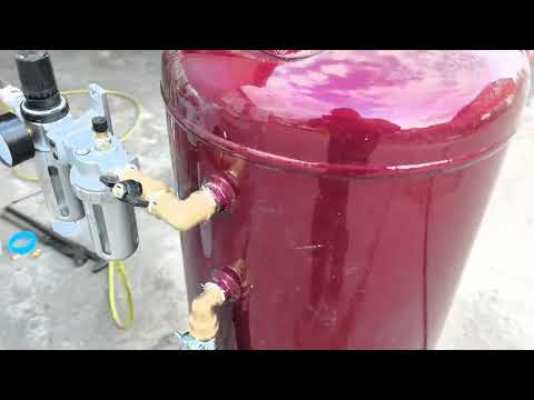 Видео: Пескоструй из старого ресивера от компрессора 2ч.