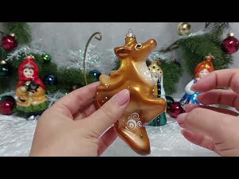 Видео: Обзор елочных игрушек серии "Сказы Бажова", производства Xmas toys.