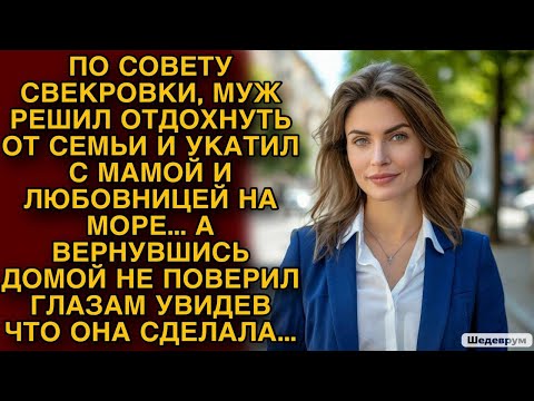 Видео: По совету свекрови муж укатил на море без жены... А вернувшись замер на пороге...