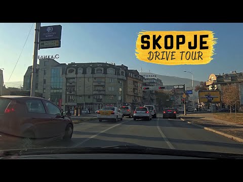Видео: DRIVE TOUR street view around SKOPJE, Macedonia (2024) 【POV】🚗 Возење низ Скопје, Македонија 🇲🇰