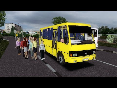 Видео: OMSI 2 Маршрут 50 автобу БАЗ а079.14