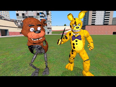 Видео: АНИМАТРОНИКИ ИЗ ФИЛЬМА ГОНЯЮТСЯ ЗА НАМИ В SANDBOX ГАРРИС МОД FNAF COOP ► Garry's Mod