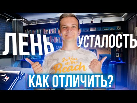 Видео: Как отличить лень от усталости? Как получить мотивацию на каждый день?