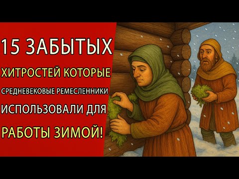 Видео: 15 забытых приемов средневековых мастеров для зимней работы.
