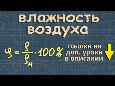 Видео: относительная ВЛАЖНОСТЬ ВОЗДУХА физика 8