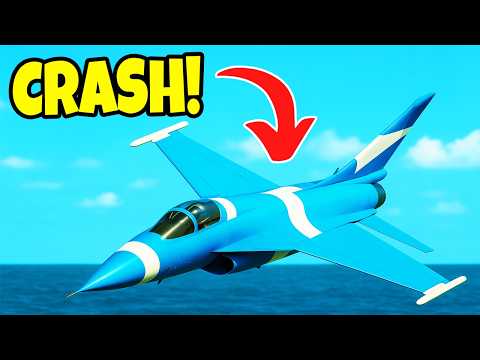 Видео: Эпические аварийные посадки самолётов на воду! | Выживание в Besiege