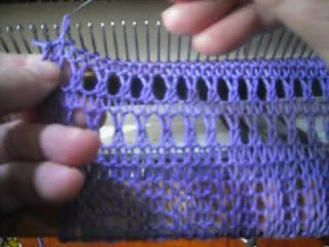 Видео: Узор сеточка на вязальной машине Рута  85.Grid pattern on the knitting mashine ''Ruta-85''.