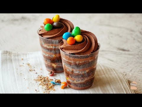 Видео: Рецепт ТРАЙФЛ со вкусом M&M's с арахисом | Мильфей