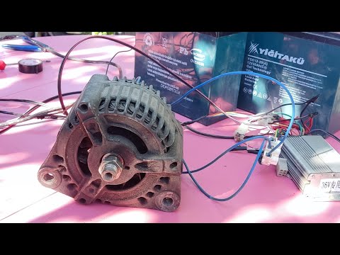 Видео: изготовление двигателя из генератора, изготовление комплекта для электровелосипеда