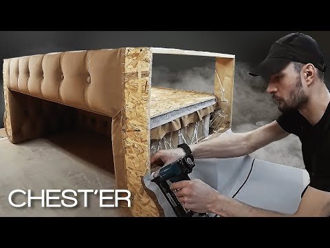 Видео: Как сделать диван CHEST'ER Chesterfield