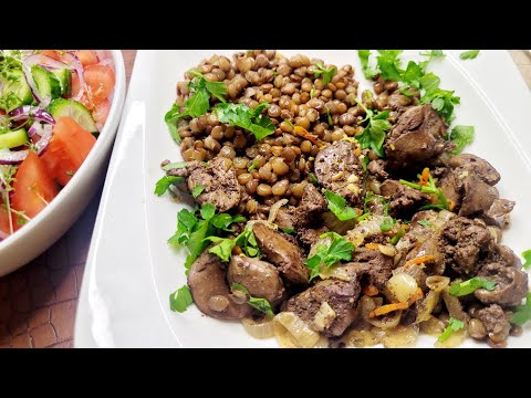 Видео: Пикантная куриная печень к обеду для диабетиков.