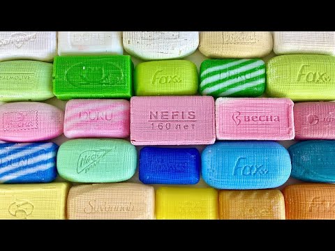 Видео: Резка мыльных кубиков. ASMR Soap Cubes. 💚 Cutting soap. 💛 Satisfying soap video.