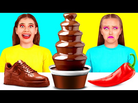 Видео: Шоколадный Фонтан Челлендж | Умные Гаджеты или Лайфхаки от DuKoDu Challenge