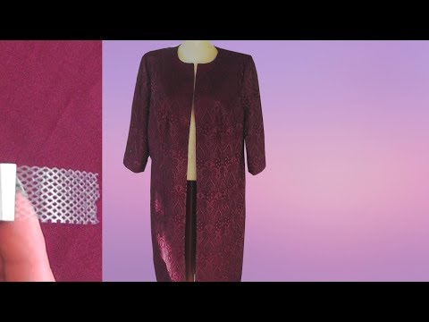 Видео: Клеевая паутинка | Обработка бортов | низ | дошиваем летнее пальто