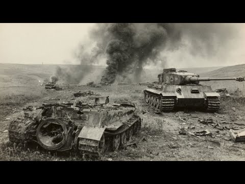 Видео: Немецкие войска были в ужасе, когда танки ИС-2 раздавили их «Тигры»