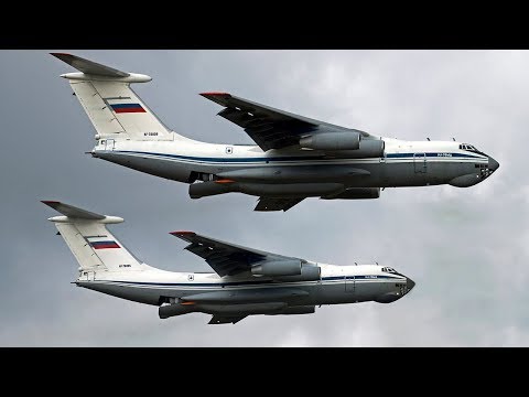 Видео: ✈Тверь - Мигалово. Взлет группы ВТА: Ан-124, Ил-76, Ан-22.