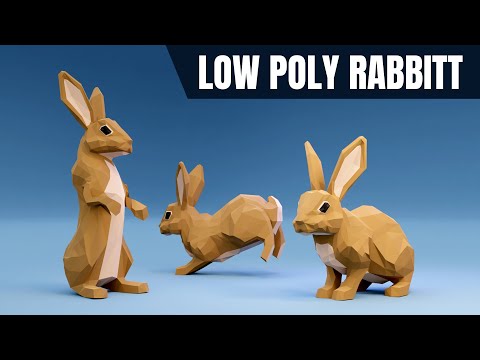 Видео: Как создать, оснастить и анимировать низкополигональную модель кролика