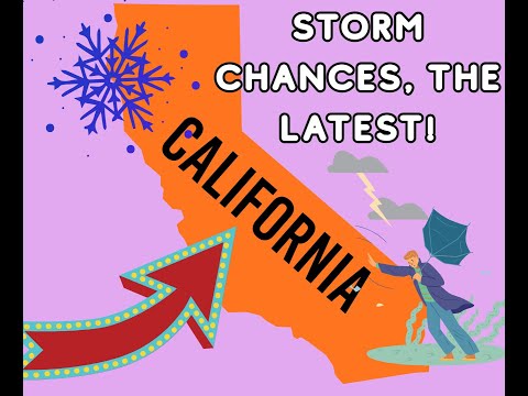 Видео: Погода в Калифорнии: вероятность штормов увеличивается по всему штату!