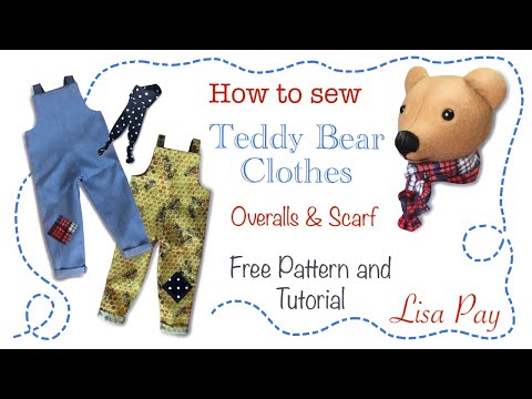 Видео: Как сшить одежду для куклы Тедди | БЕСПЛАТНАЯ ВЫКРОЙКА