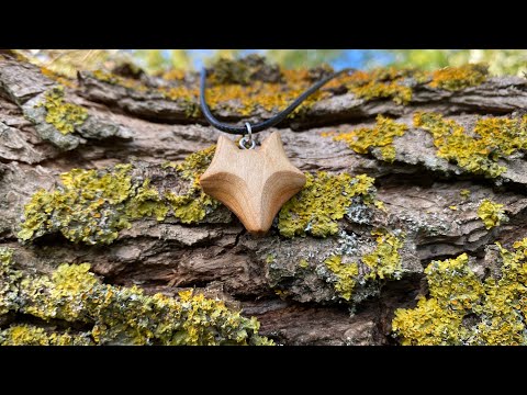 Видео: Кулон «Лис» з уламку сливового дерева 🦊How to make a pendant from a fragment of a plum tree🌳