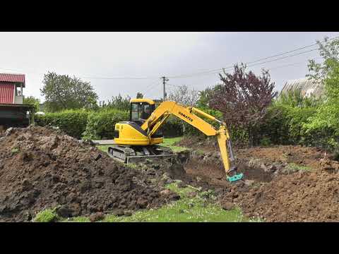 Видео: Бассейн. Мини экскаватор. Волгодонск.