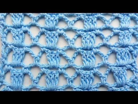 Видео: Узор крючком 3. Сrochet pattern