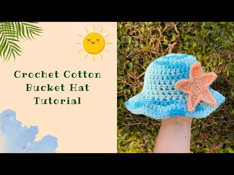 Видео: Урок по вязанию панамы из хлопка крючком — детский размер