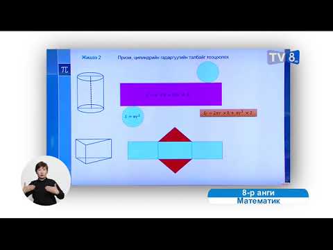 Видео: 8   Биетийн гадаргуун талбай , эзлэхүүн