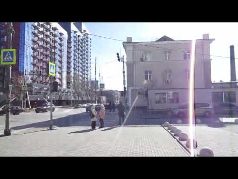 Видео: Ростов-на-Дону. Улица Соколова. Дом 81. Улица Лермонтовская. Район ЦГБ. 21.02.25 г. Мороз и ветер.