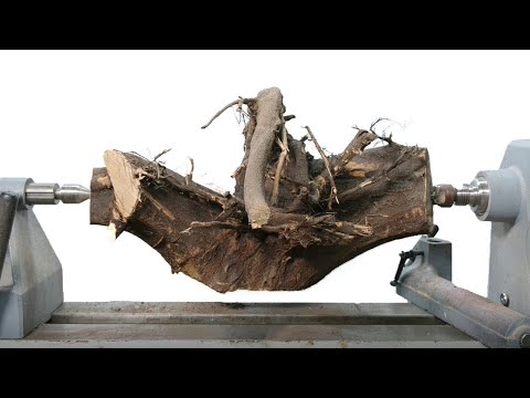 Видео: Как профессионалы превращают этот чудовищный корень в кубок огня