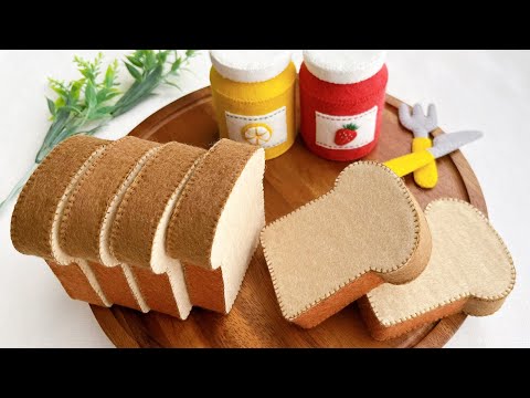 Видео: Как сделать ломтики хлеба из фетра - Рукоделие и уроки шитья