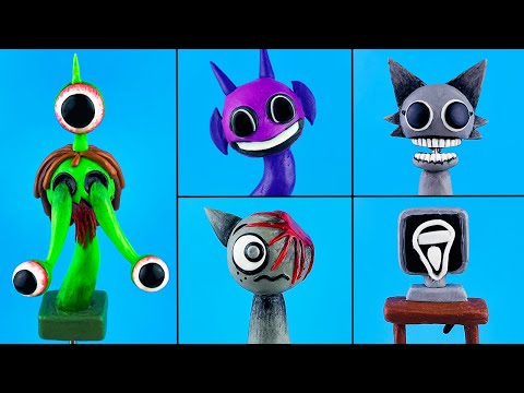 Видео: Лепим фигурки СПРУНКИ ФАЗА 3 🎵 Sprunki Phase 3 Лепка ОК часть 1