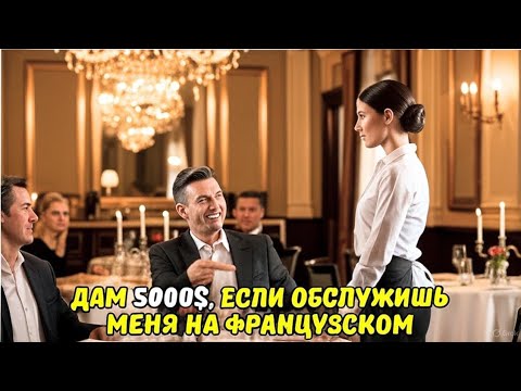 Видео: «Дам 5 000 $, если обслужишь меня на французском!» — усмехнулся МИЛЛИОНЕР… но ЕЁ ответ ИЗМЕНИЛ всё!