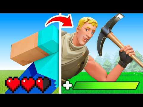 Видео: Minecraft, но если я получу урон, я перейду в другую игру