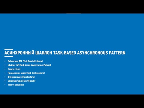 Видео: Асинхронное программирование на C# (блок 3)